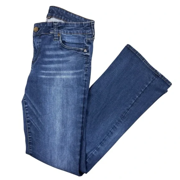 Kut From The Kloth Natalie High Rise Bootcut Blue Denim Jeans Women’s Size 12 - Picture 4 of 7